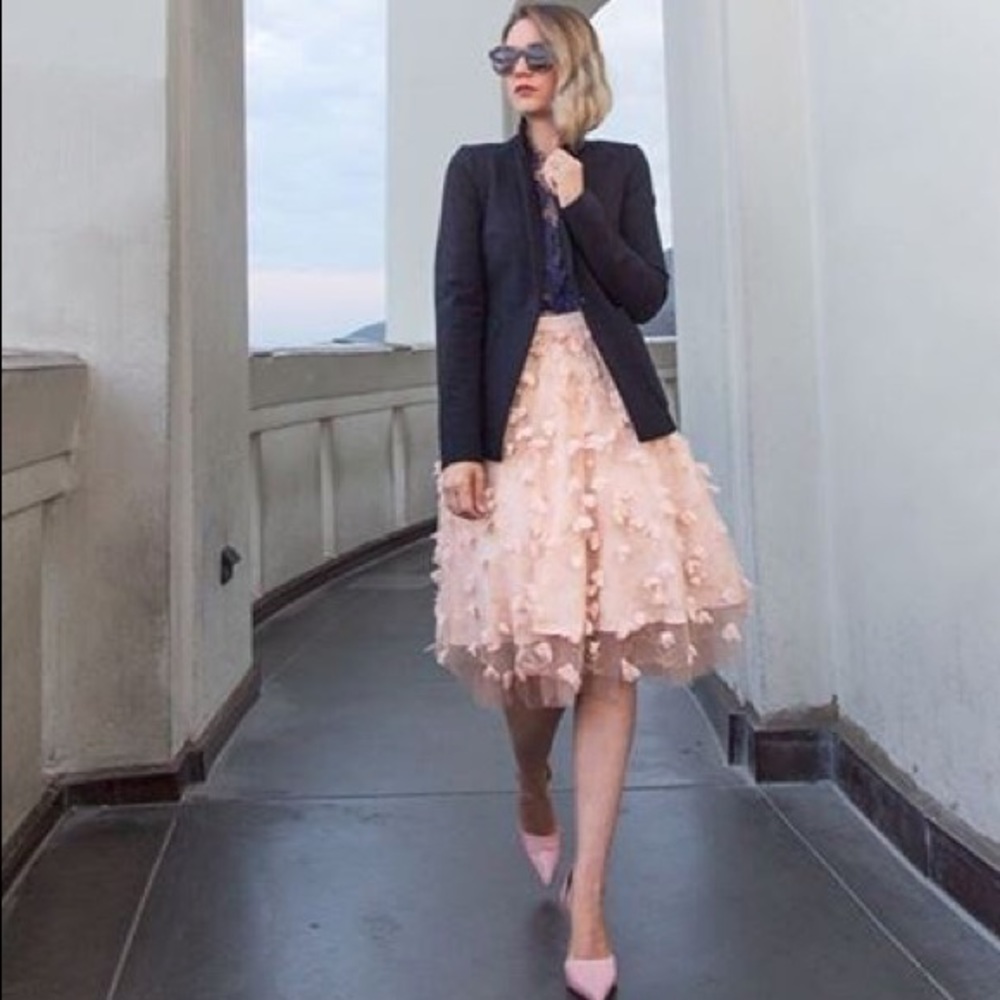 Anthropologie Fluttered Fete Midi Skirt - Picture 2 of 5